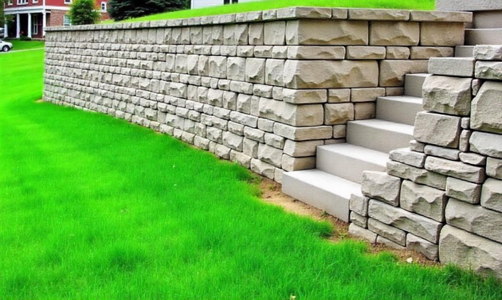 retaining-wall-made-of-stone-blocks-with-stairs-__33167